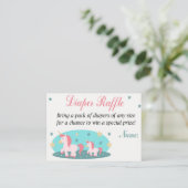 Unicorn Diaper Raffle Tickets (Staand voorkant)