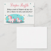 Unicorn Diaper Raffle Tickets (Voorkant / Achterkant)