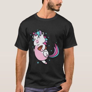 Unicorn die Rugby of Football speelt T-shirt