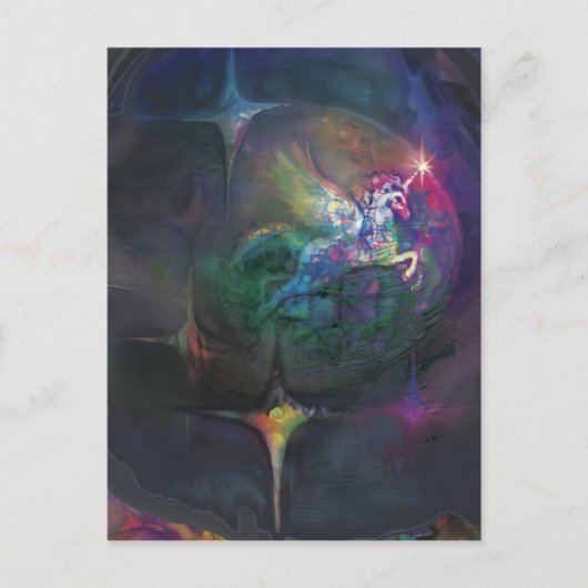 Unicorn Disco * * Briefkaart (Voorkant)