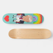 UNICORN DONALD TRUMP RAINBOW SKATEBOARD DECK (Horizontaal)