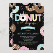 Unicorn Donut and Diapers Baby Sprinkle Shower Kaart (Voorkant / Achterkant)