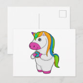 Unicorn Donut Briefkaart (Voorkant / Achterkant)