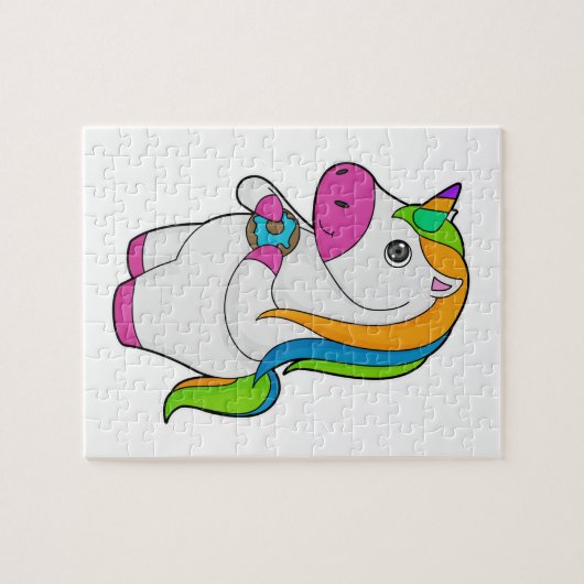 Unicorn Donut Legpuzzel (Horizontaal)