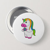 Unicorn Donut Ronde Button 7,6 Cm (Voorkant /achterkant)