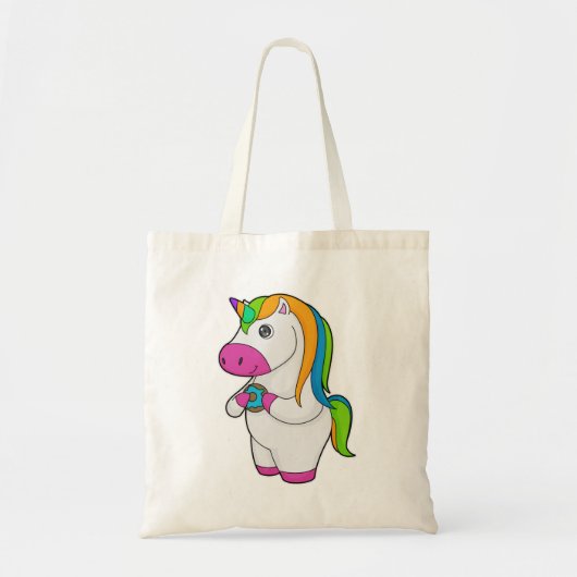 Unicorn Donut Tote Bag (Voorkant)