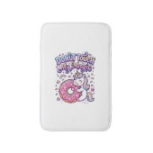 Unicorn Donut Touch My Magic Gift Idea Sticker and Badmat (Voorkant Verticaal)