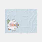 Unicorn & Donuts Fleece Deken (Voorkant (Horizontaal))