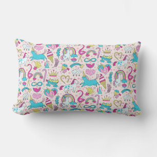 Unicorn Doodle Pattern Kussen