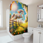 Unicorn Douchegordijn (In situ)