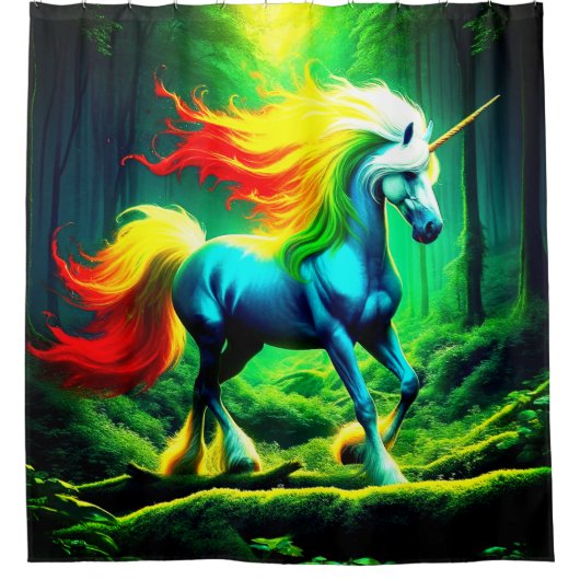 Unicorn Douchegordijn (Voorkant)