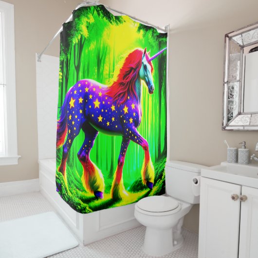  Unicorn Douchegordijn (In situ)