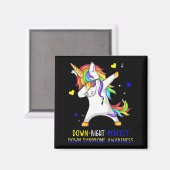 Unicorn Down Perfect Down Syndrome Awarenes Magneet (Voorkant / Achterkant)