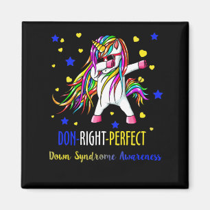 Unicorn Down Perfect Shirt Down Syndroom Magneet