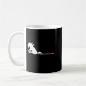 Unicorn Dragging Rainbows Funny Adult S  Koffiemok (Links)