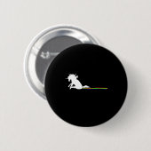 Unicorn Dragging Rainbows Funny Adult S  Ronde Button 5,7 Cm (Voorkant /achterkant)