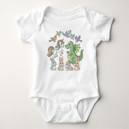 Unicorn Dragon Baby Animal Bodysuit