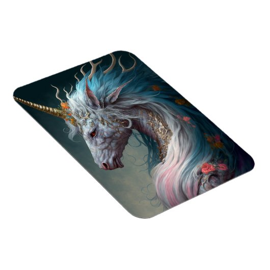 Unicorn Dragon Fantasy Art Magneet (Rechterzijde)