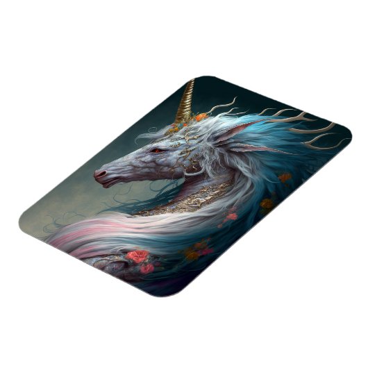 Unicorn Dragon Fantasy Art Magneet (Linkerzijde)