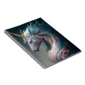 Unicorn Dragon Fantasy Art Notitieboek (Rechterzijde)