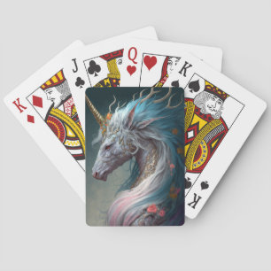 Unicorn Dragon Fantasy Art Pokerkaarten