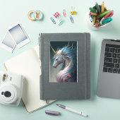 Unicorn Dragon Fantasy Art Sticker (iPad Cover)