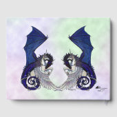 Unicorn Dragon Guest Book Aangepaste naam Titel Su Gastenboek (Achterkant)