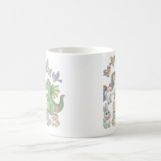 Unicorn & Dragon Kids Mug Koffiemok (Center)
