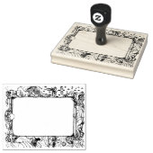 Unicorn Dragon Paard Border Box Scrapbooking Decor Rubberstempel (Gestempeld)