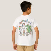 Unicorn & Dragon T-shirt voor Kinderen – Dubbel De (Achterkant volledig)