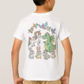 Unicorn & Dragon T-shirt voor Kinderen – Dubbel De (Achterkant)