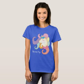 Unicorn Dream Big elegant grappig T-shirt (Voorkant volledig)