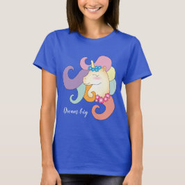 Unicorn Dream Big elegant grappig T-shirt