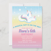 Unicorn Dream Birthday Uitnodiging (Voorkant)