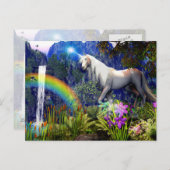 Unicorn Dream Briefkaart door DreamFlame 5D (Voorkant / Achterkant)