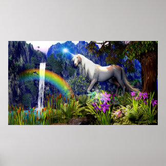 Unicorn Dream Poster door Dreamweaver 5D