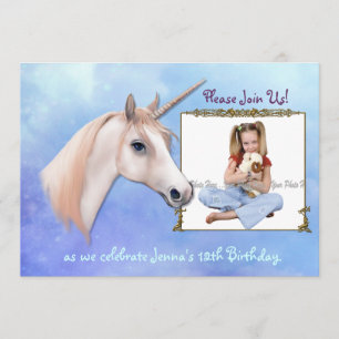 Unicorn Dreams 12th Birthday - Aanpassen Kaart