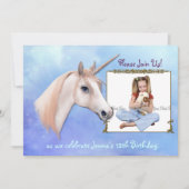 Unicorn Dreams 12th Birthday Kaart (Voorkant)