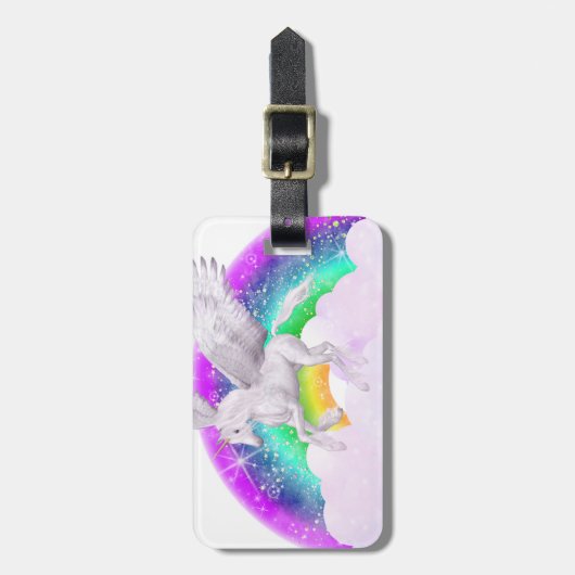 Unicorn Dreams Bagagelabel (Voorkant verticaal)