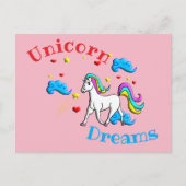 Unicorn Dreams Briefkaart (Voorkant)