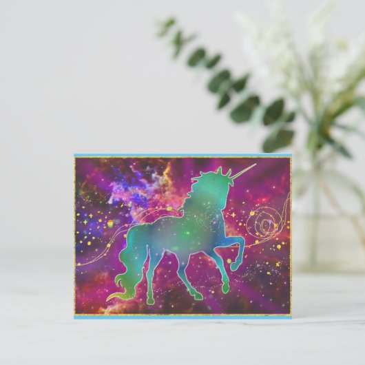 Unicorn Dreams Briefkaart (Staand voorkant)