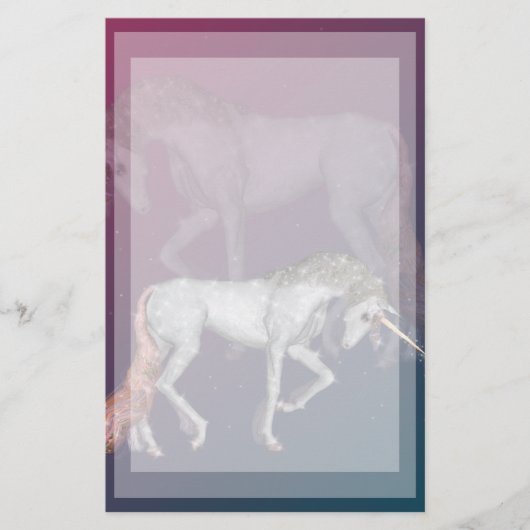 Unicorn Dreams Briefpapier (Voorkant)