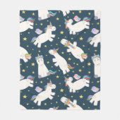 Unicorn Dreams Fleece Deken (Voorkant)