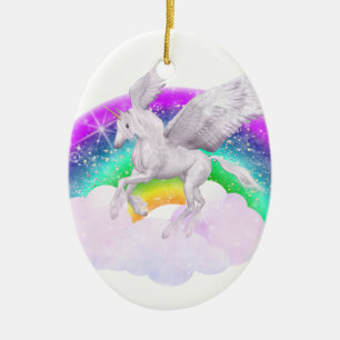 Unicorn Dreams Keramisch Ornament