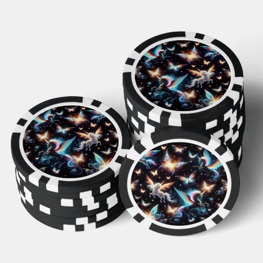 Unicorn Dreams Poker Chips (Opstapeling)