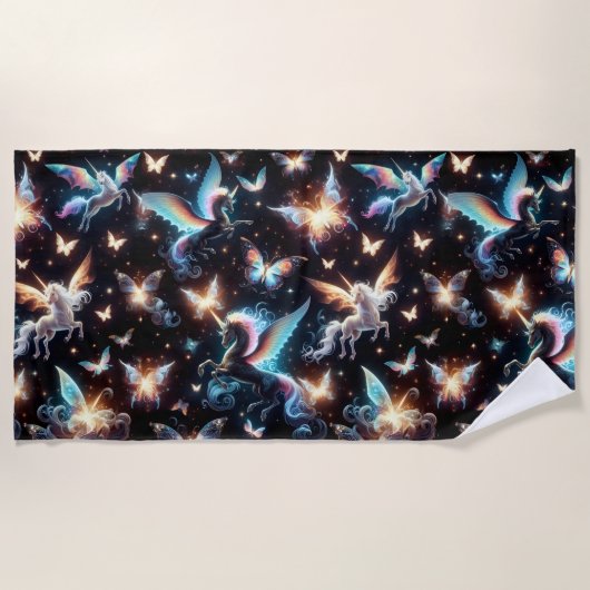 Unicorn Dreams Strandlaken (Voorkant)