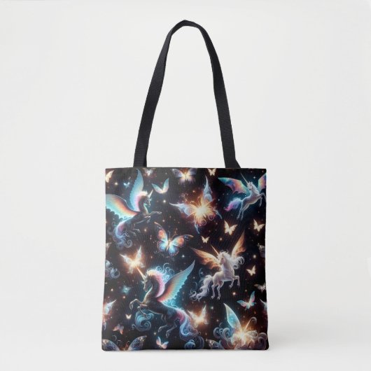 Unicorn Dreams Tote Bag (Voorkant)