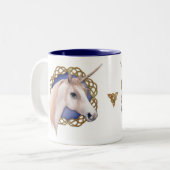 Unicorn Dreams Tweekleurige Koffiemok (Voorkant links)