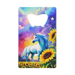 Unicorn Dreams Waterverf Zippo Lighter Creditkaart Flessenopener