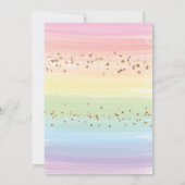 Unicorn drive through Girl Birthday Parade Kaart (Achterkant)